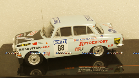 Москвич 412 No.88, 1000 Lakes Rally, 1973 V.Boubnov/A.Pechenkin, RAC356, IXO 1:43
