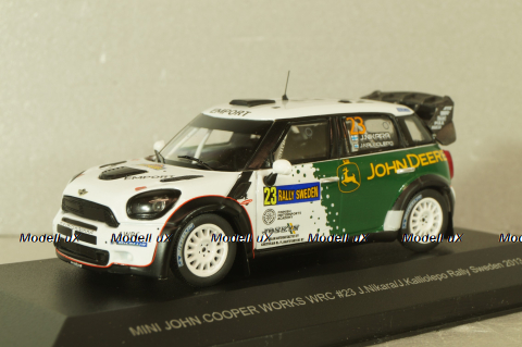 Mini Cooper Countryman JCW WRC #23  rally Sweden, J.Nikara/J.Kolliolepo 2013, WB015, WhiteBox 1:43