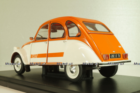 CITROEN 2CV Spot, orange/white, G111V054, Hachette 1:24