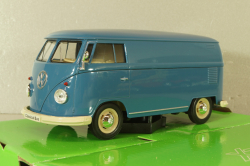 Volkswagen T1 bus box wagon blue 1963, 22095, Welly 1:24