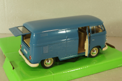 Volkswagen T1 bus box wagon blue 1963, 22095, Welly 1:24