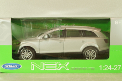 Audi Q7 2005, white, WEL22481SILVER, Welly 1:24