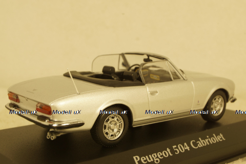 Peugeot 504 Cabriolet 1977, silver, 940112130, Maxichamps 1:43