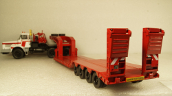 Berliet TB 015 M3 6x4 1960 white/red, low loader semitrailer, TTR024, IXO 1:43