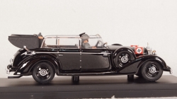 Mercedes 770K Cabriolet With Adolf Hitler Eva Braun SS, CAR023, RIO 1:43