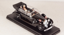 Mercedes 770K Cabriolet With Adolf Hitler Eva Braun SS, CAR023, RIO 1:43