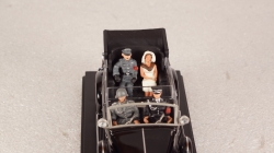 Mercedes 770K Cabriolet With Adolf Hitler Eva Braun SS, CAR023, RIO 1:43