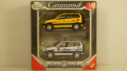 Ваз-2123 Нива Милиция + Ваз-2123 Нива Медицинская (набор 2шт.),Chevrolet Niva Cararama 1:43