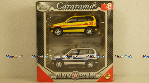 Ваз-2123 Нива Милиция + Ваз-2123 Нива Медицинская (набор 2шт.),Chevrolet Niva Cararama 1:43