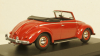 Volkswagen Hebmuller cabriolet 1950, red, built on VW Beetle (Typ 14), 940052131, Maxichamps 1:43