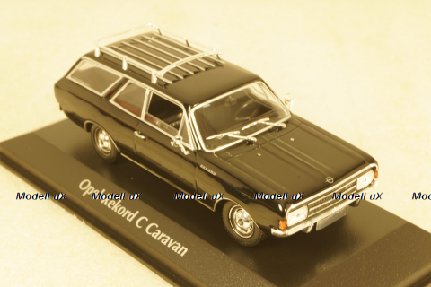 Opel Rekord C Caravan 1969, black, 940046111, Maxichamps 1:43