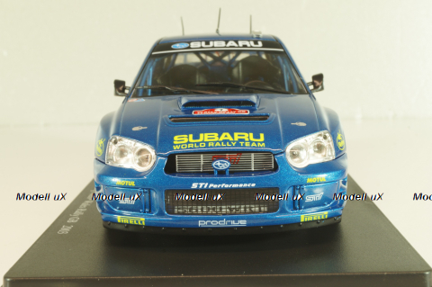 Subaru Impreza S9 WRC #7 Rally Wales GB 2003, Solberg/Mills, WRC Collection, Hachette 1:24