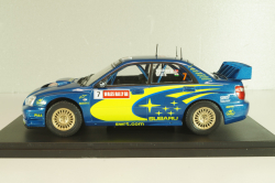 Subaru Impreza S9 WRC #7 Rally Wales GB 2003, Solberg/Mills, WRC Collection, Hachette 1:24