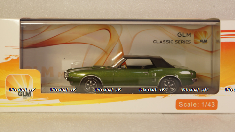 Pontiac Firebird 400 cabriolet closed 1968, green, GLM191004, GLM Models 1:43