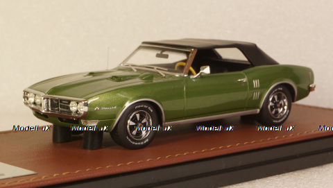 Pontiac Firebird 400 cabriolet closed 1968, green, GLM191004, GLM Models 1:43