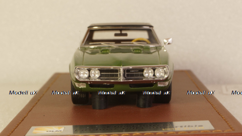 Pontiac Firebird 400 cabriolet closed 1968, green, GLM191004, GLM Models 1:43
