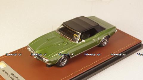 Pontiac Firebird 400 cabriolet closed 1968, green, GLM191004, GLM Models 1:43