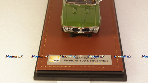 Pontiac Firebird 400 cabriolet closed 1968, green, GLM191004, GLM Models 1:43