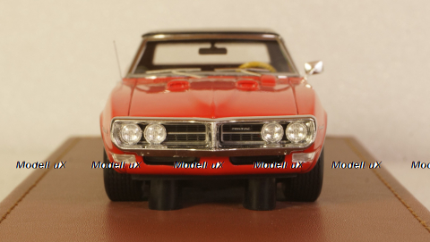 Pontiac Firebird 400 cabriolet closed 1968, red, GLM Models 1:43