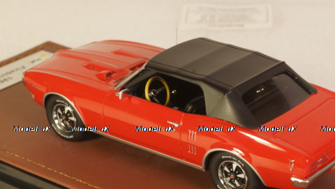 Pontiac Firebird 400 cabriolet closed 1968, red, GLM Models 1:43