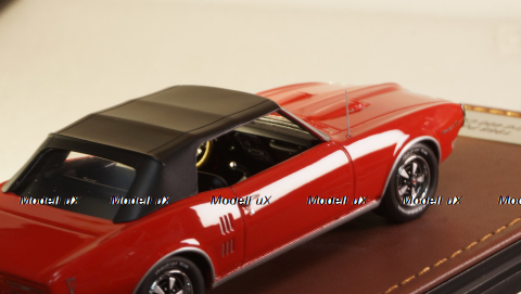Pontiac Firebird 400 cabriolet closed 1968, red, GLM Models 1:43
