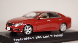 Toyota Mark X 250G F Package red, Late Version, 03637R2, Kyosho 1:43