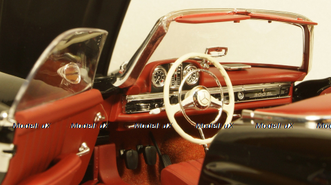 Mercedes 300 SL Roadster (W198) 1957 Black, 180039036, Minichamps 1:18