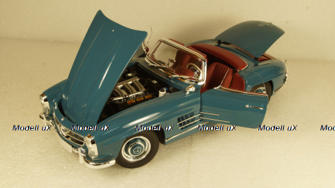 Mercedes 300 SL Roadster (W198) 1957 Blue, 180039035, Minichamps 1:18
