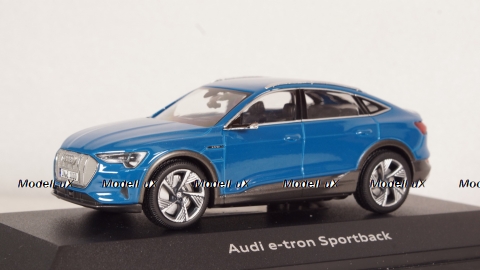 Audi E-tron Sportback Antigua Blue, IScale 1:43