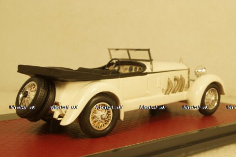 Mercedes 680S Tourer Sindelfingen white open 1927, MX51302-151, Matrix 1:43