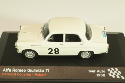 Alfa Romeo Giulietta TI #28 Rally Tour Auto 1958, B.Consten/Herbert, Altaya 1:43