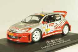 Peugeot 206 WRC #1 winner Rally France 2005, N.Bernardi/J.M.Fortin, Altaya 1:43