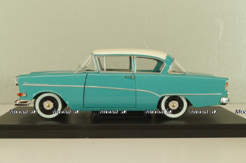 Opel Olympia Rekord PI 1957, green/white, G1648002, Hachette 1:24