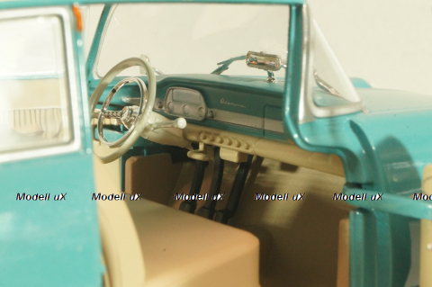 Opel Olympia Rekord PI 1957, green/white, G1648002, Hachette 1:24