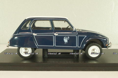 Citroen Dyane Caban dark blue/white roof, G111V020, Hachette 1:24 