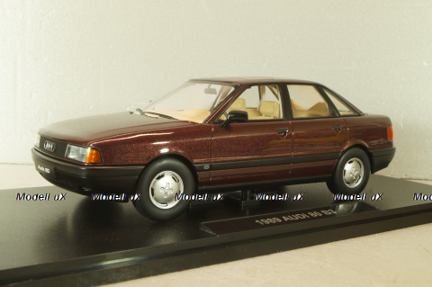Audi 80 B3 Sedan 1986, darkred-metallic, T9-1800344, Triple9 1:18