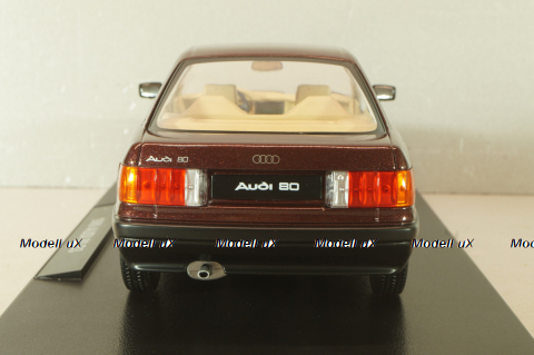 Audi 80 B3 Sedan 1986, darkred-metallic, T9-1800344, Triple9 1:18