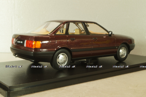 Audi 80 B3 Sedan 1986, darkred-metallic, T9-1800344, Triple9 1:18