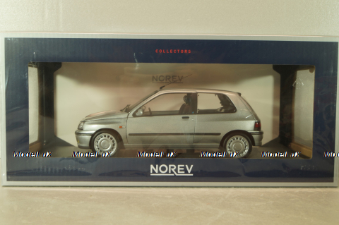 Renault Clio 16S 1992, grey met, 185256, Norev 1:18