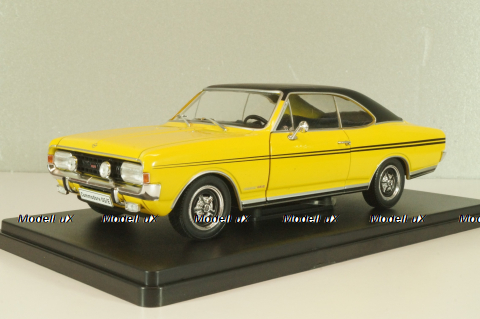 Opel Commodore A GS/E Coupe 1970, yellow/black, G1648004, Hachette 1:24