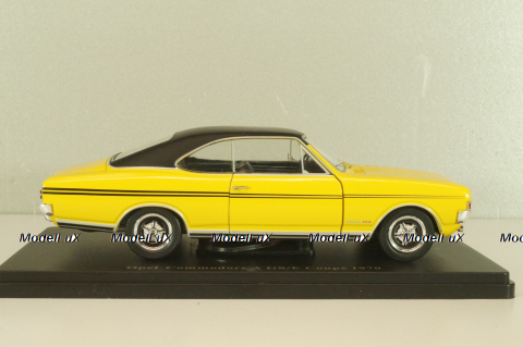 Opel Commodore A GS/E Coupe 1970, yellow/black, G1648004, Hachette 1:24