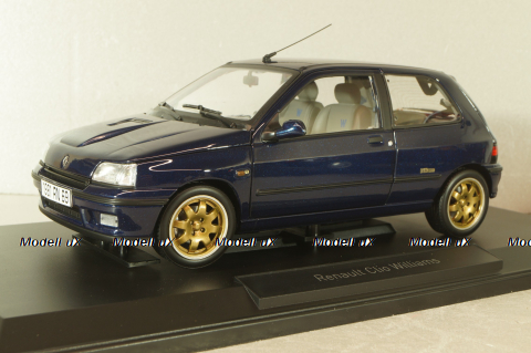 Renault Clio Williams 1993, blue, 185230, Norev 1:18