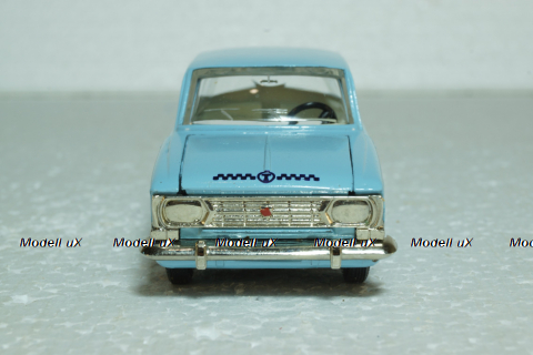 Москвич-412, Такси, голубая, Тантал/Радон 1:43