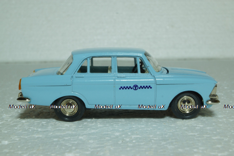 Москвич-412, Такси, голубая, Тантал/Радон 1:43