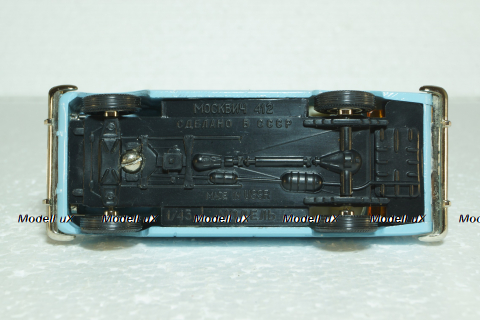 Москвич-412, Такси, голубая, Тантал/Радон 1:43