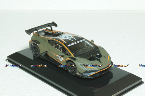 Lamborghini Huracan EVO2  Super Trofeo #63 2022, матовый оливковый,18-38305, Burago 1:43  