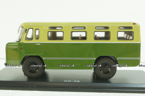 Армейский автобус АС-38, хаки, SSM4012, SSM 1:43