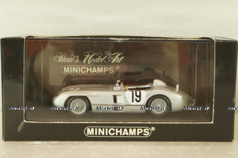 Mercedes-Benz 300 SLR #19 L Mans 1955, J.M.Fangio, silver, 432553000, Minichamps 1:43