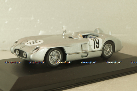 Mercedes-Benz 300 SLR #19 L Mans 1955, J.M.Fangio, silver, 432553000, Minichamps 1:43
