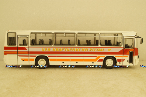 Икарус-256, VEB Kraftverkehr Zittau, bus, white/red/orange, PCL47125, Premium Classixxs 1:43